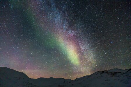 Arctic snow longyearbyen photo