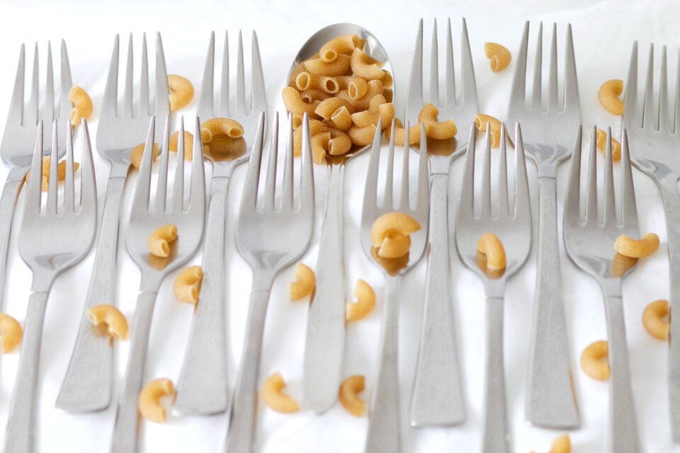 Hörnli pasta cutlery