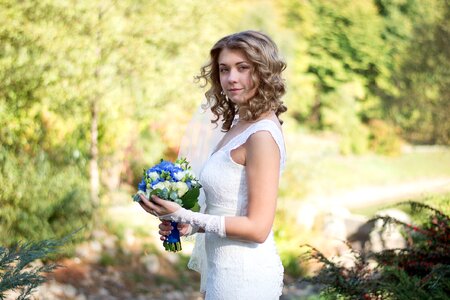 White dress outdoors summer