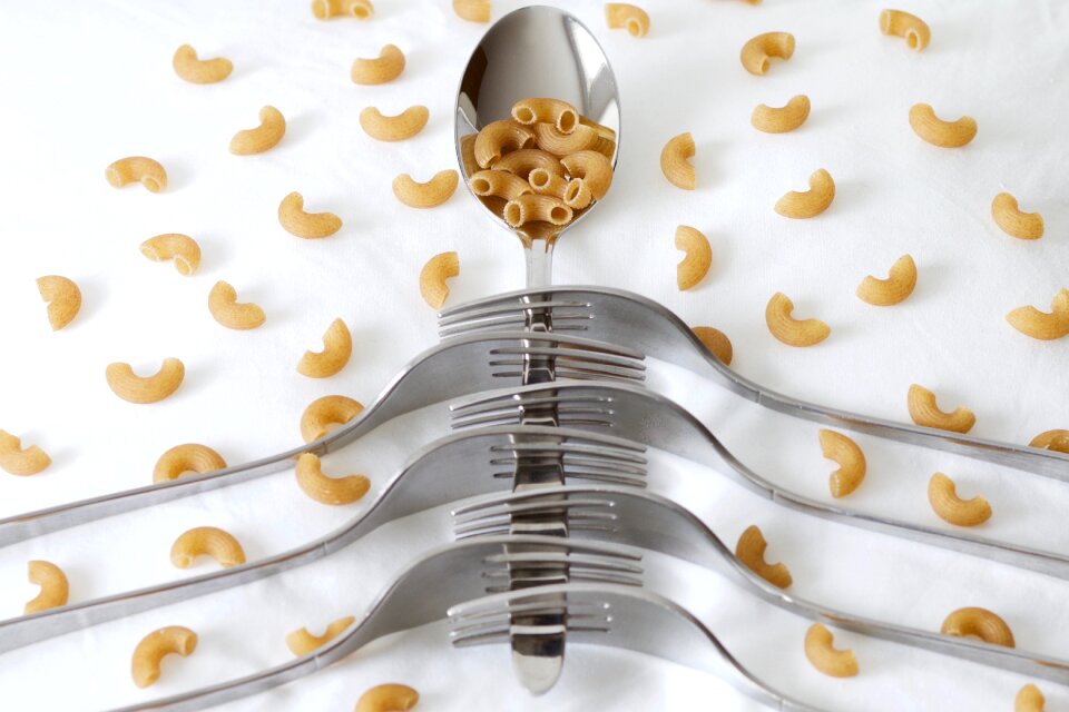 Hörnli pasta cutlery