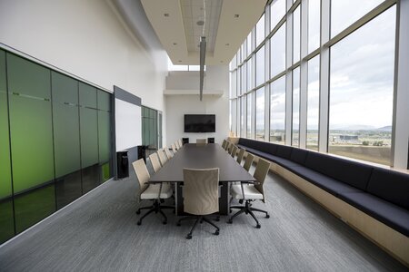 Office table windows photo