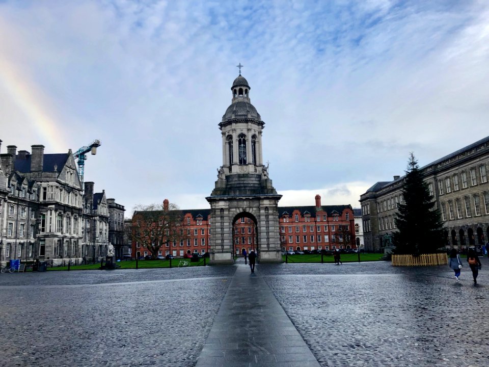 The Rubrics and The Campanile, Trinity College Dublin, Dub… 