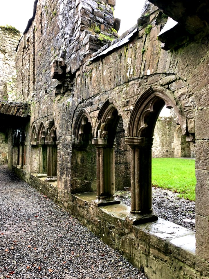 Cloister, Bective Abbey, Beigthigh, Éire 
