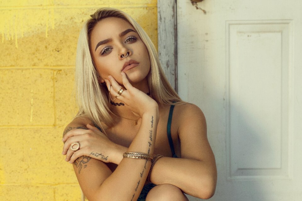 Person piercings woman