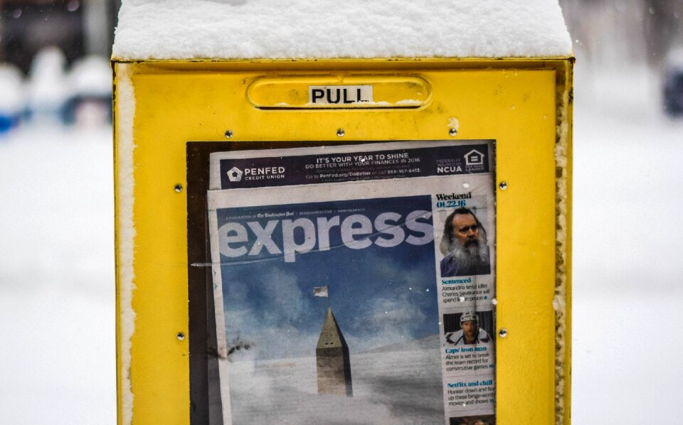 Kiosk newspapers post