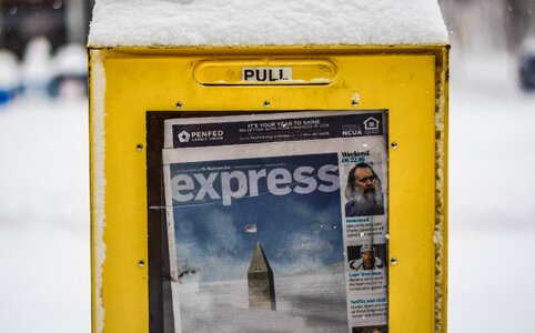 Kiosk newspapers post