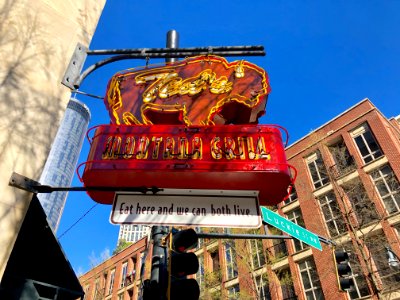 Ted's Montana Grill Sign, Atlanta, GA 
