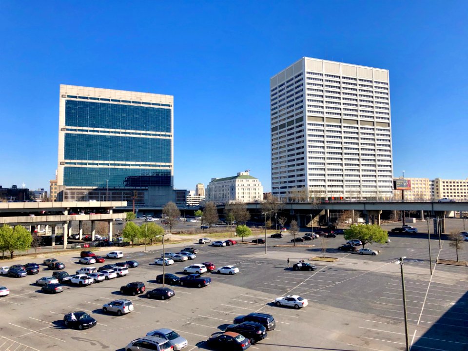 Skyline from Centennial Olympic Park Drive, Atlanta, GA 