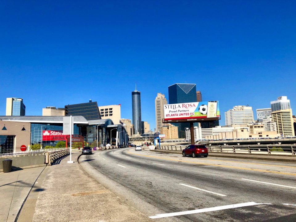 Skyline from Centennial Olympic Park Drive, Atlanta, GA 