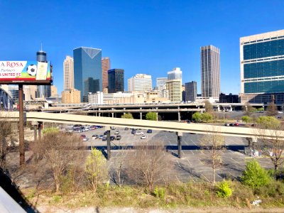 Skyline from Centennial Olympic Park Drive, Atlanta, GA 