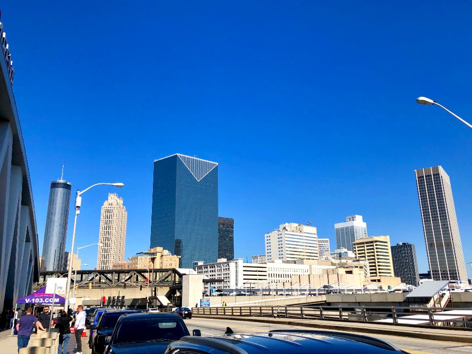 Skyline from Centennial Olympic Park Drive, Atlanta, GA 
