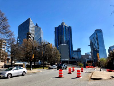 Skyline from West Peachtree Street, Atlanta, GA 