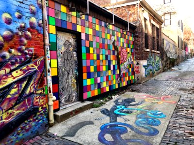 Mural, Bolivar Alley, Pendleton, Cincinnati, OH 