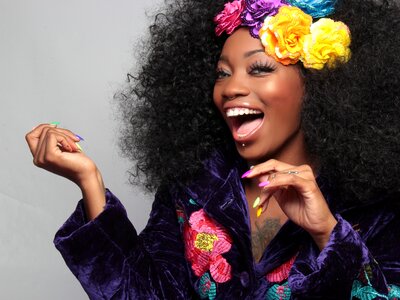Black african american woman