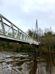 Brú na Bóinne Pedestrian Bridge, Donore, Éire 