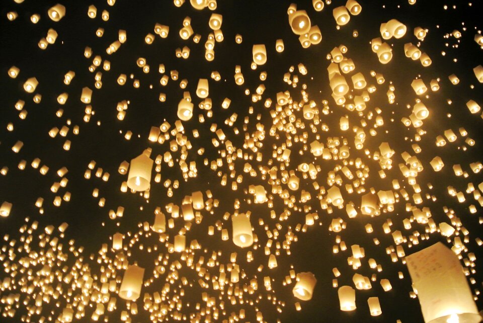 Celebration night bright