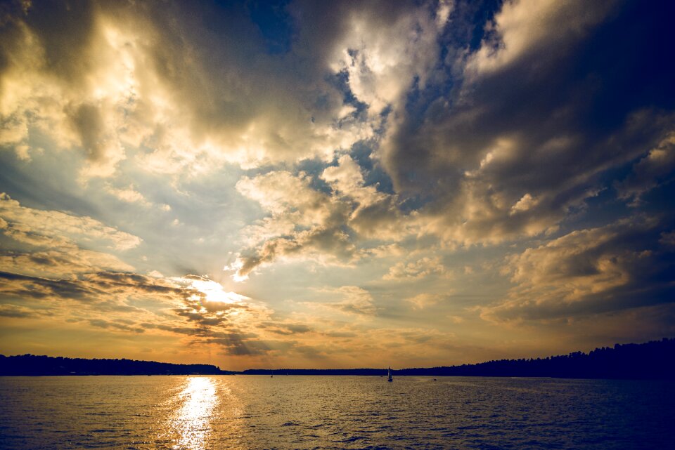 Water clouds summer
