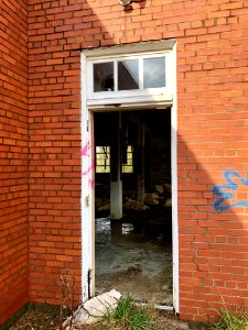 Kitchen Entrance, Log Cabin Association Elementary School,… 