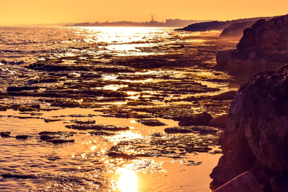 Afternoon sunset landscape