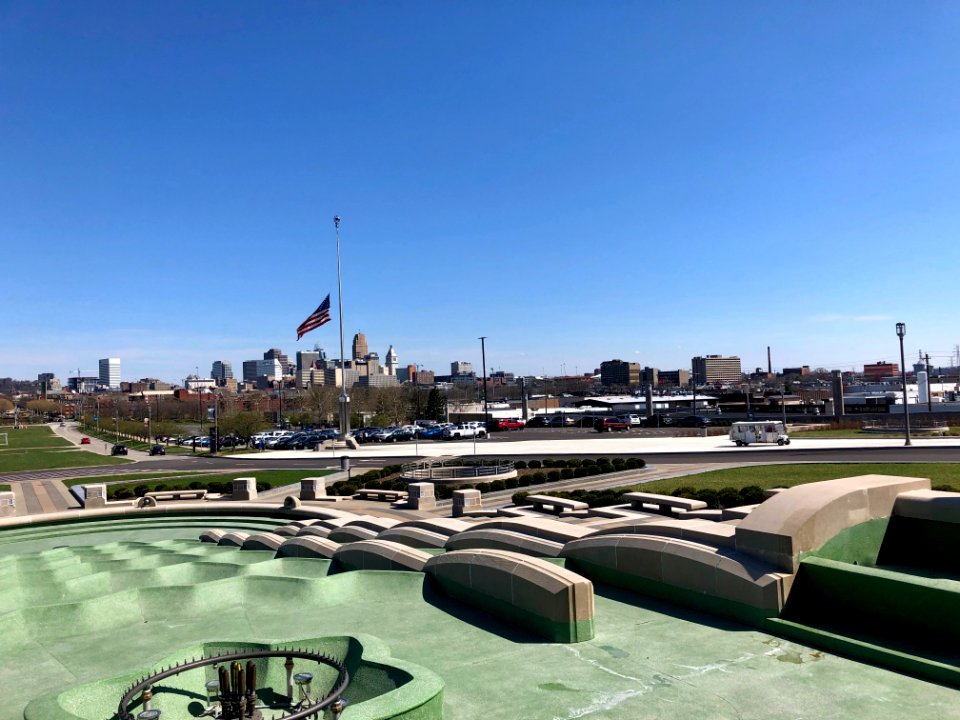 View From Front Fountain, Cincinnati Union Terminal, Queen… 