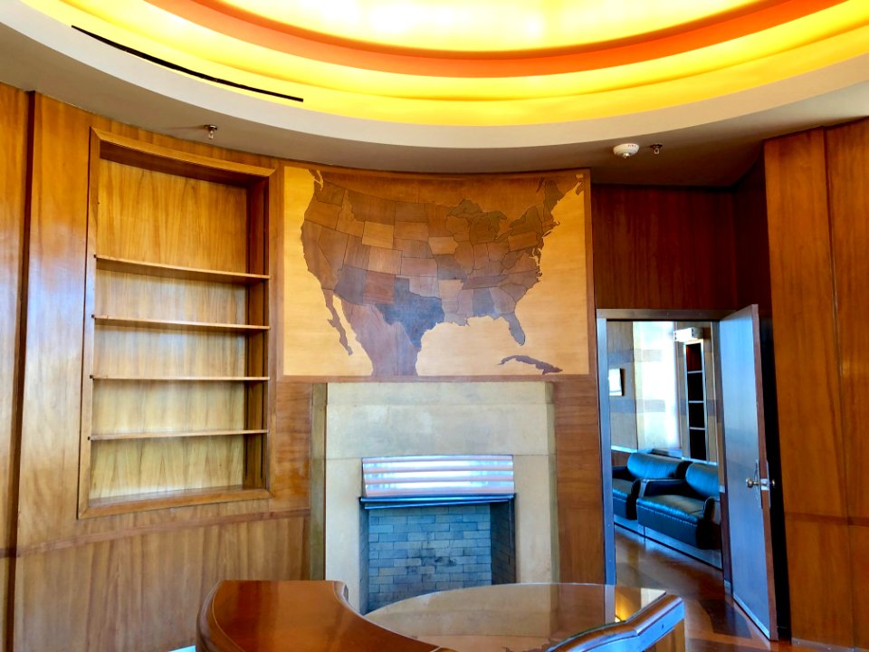 Fireplace, President's Office, Cincinnati Union Terminal, … 