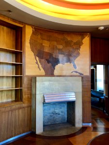 Fireplace, President's Office, Cincinnati Union Terminal, … 