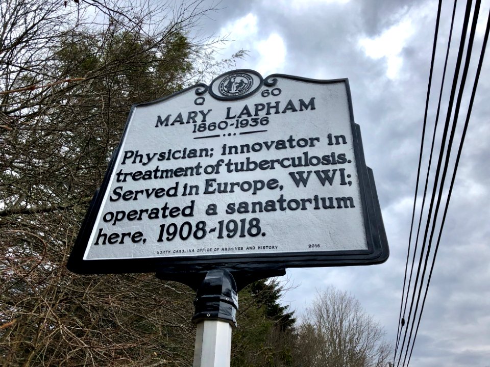 Mary Lapham Historical Marker, Highlands, NC 