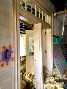 Hallway, Log Cabin Association Elementary School, Barkers … 