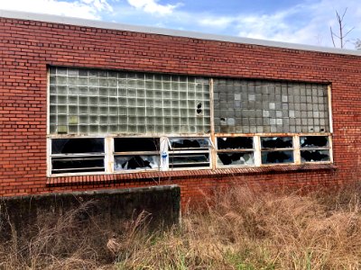 Window, Log Cabin Association Elementary School, Barkers C… 