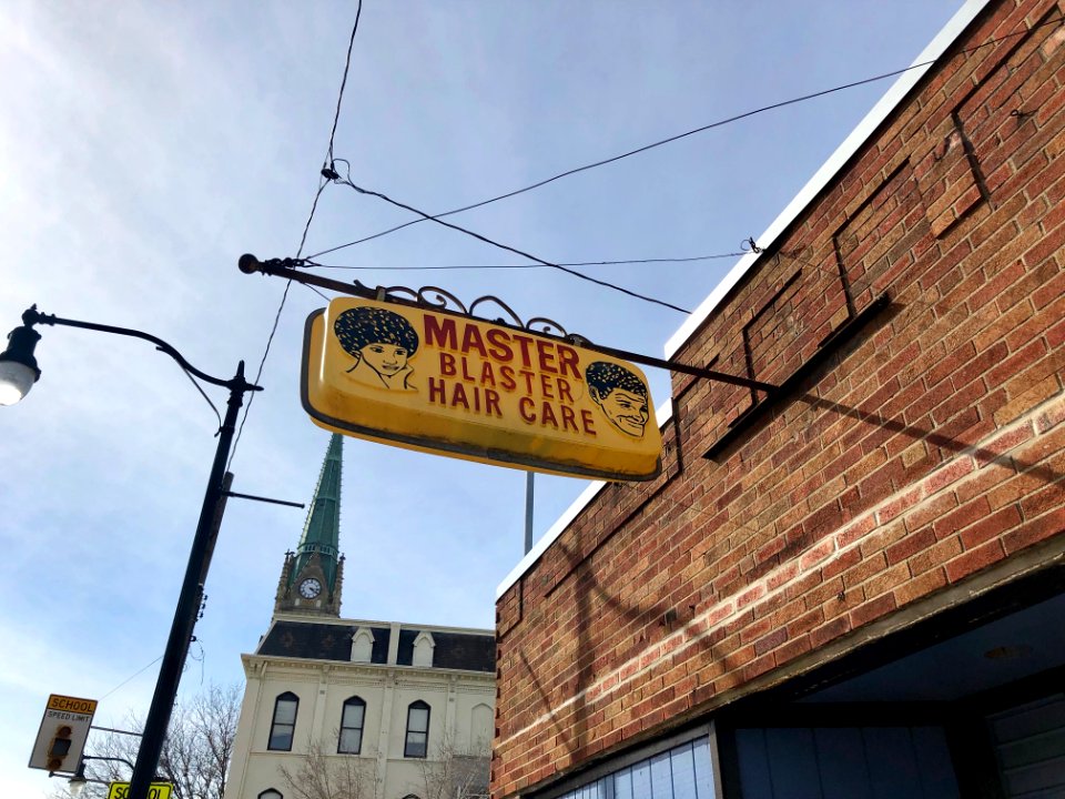 Master Blaster Hair Care Sign, East Walnut Hills, Cincinna… 