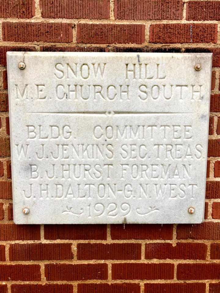 Cornerstone, Spring Hill Methodist Church, Cowee, NC 