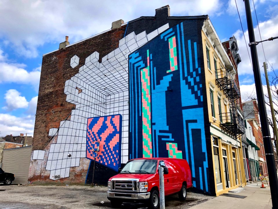 Mural, Elm Street, Over-the-Rhine, Cincinnati, OH 