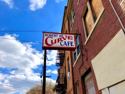Robert A's Curve Cafe Sign, Over-the-Rhine, Cincinnati, OH… photo