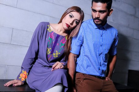 Woman couple sitting