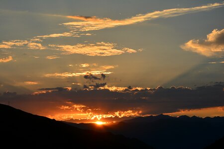 Peace sunset landscape