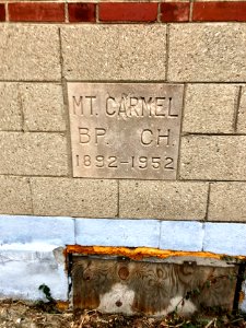 Cornerstone, Mount Carmel Baptist Church, East End, Cincin… 