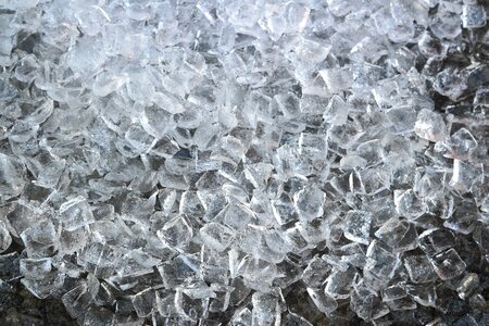 Transparent melt ice cold photo