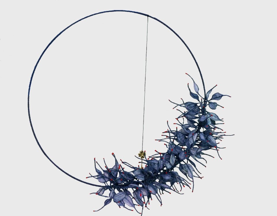 Paper wreath handmade xmas