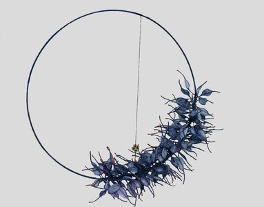 Paper wreath handmade xmas