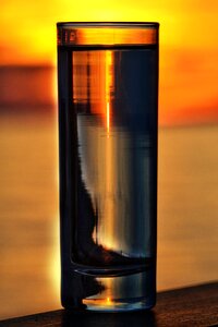 Glass reflections orange