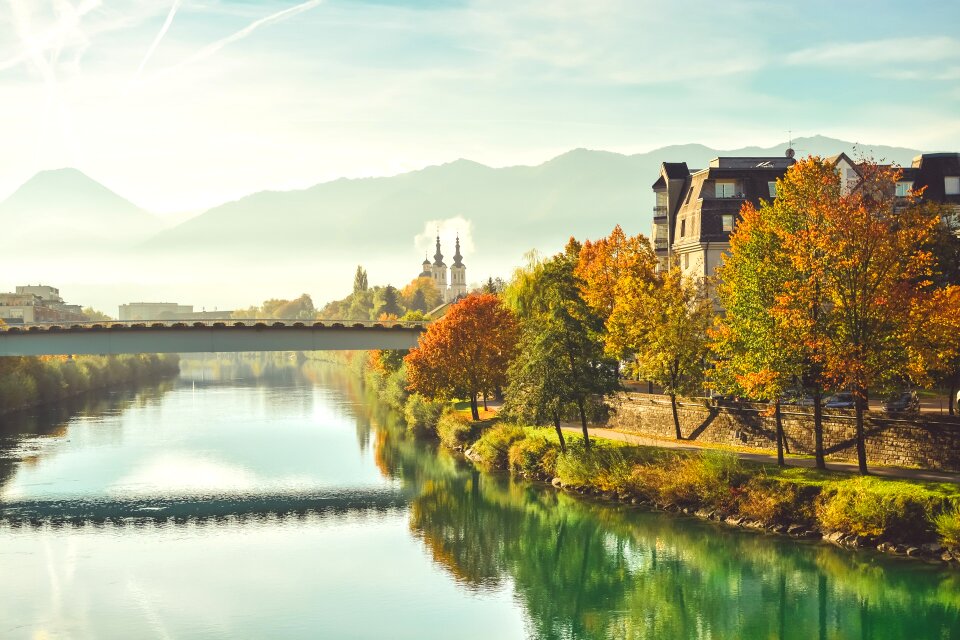 Villach river mountains