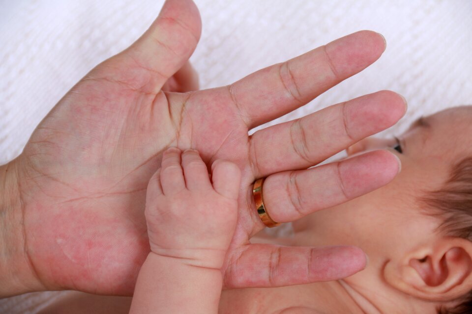 Affection newborn tenderness
