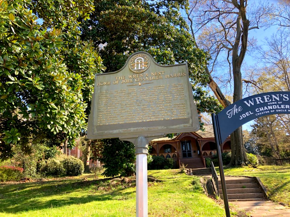 Historical Marker, The Wren's Nest (Joel Chandler Harris H… 
