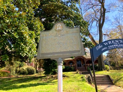 Historical Marker, The Wren's Nest (Joel Chandler Harris H… 