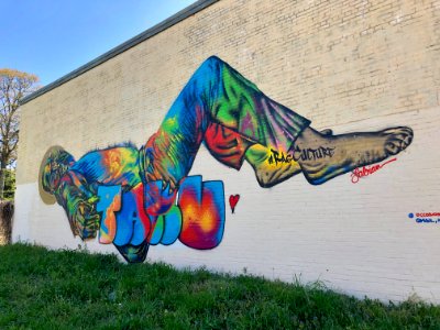 Mural, Ralph David Abernathy Boulevard, West End, Atlanta,… 