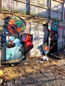Mural, Bolivar Alley, Pendleton, Cincinnati, OH 
