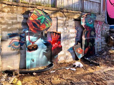 Mural, Bolivar Alley, Pendleton, Cincinnati, OH 