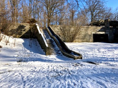 Stone Slide and Stairs, Burnet Woods, Clifton, Cincinnati,… 