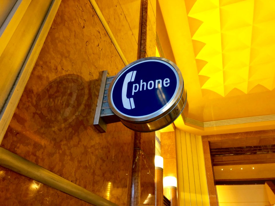 Phone Sign, Cincinnati Union Terminal, Queensgate, Cincinn… 