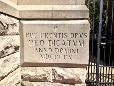 Cornerstone, St. Mary's Cathedral Basilica of the Assumpti… 